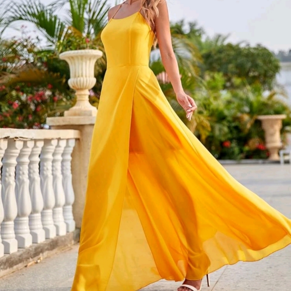Wrap Hem Cami Dress